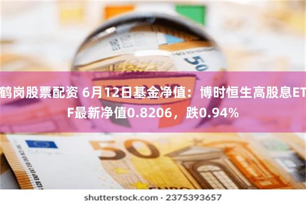 鹤岗股票配资 6月12日基金净值：博时恒生高股息ETF最新净值0.8206，跌0.94%