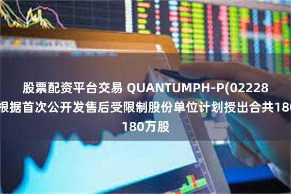 股票配资平台交易 QUANTUMPH-P(02228.HK)根据首次公开发售后受限制股份单位计划授出合共180万股