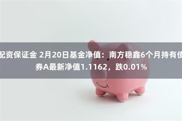 配资保证金 2月20日基金净值：南方稳鑫6个月持有债券A最新净值1.1162，跌0.01%